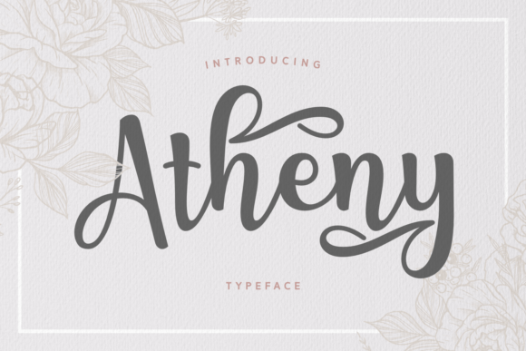 Atheny: The Elegant Script Font for Handmade Creators
