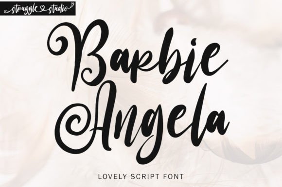 Barbie Angela: The Elegant Script Font for Handmade Creators