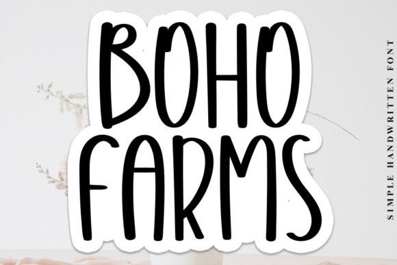 Boho Farms: The Premium Script Font for Authentic Campaign Design