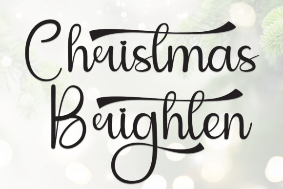 Christmas Brighten: The Handwritten Typeface That Elevates Small Business Branding