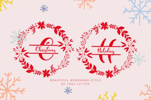 Christmas Holiday Monogram: A Premium Typeface for Festive Campaigns