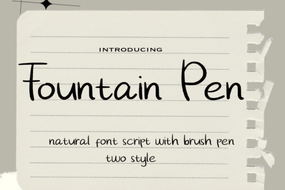 Fountain Pen: A Natural Handwritten Typeface for Authentic Branding