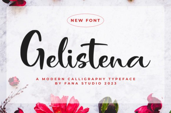 Gelistena: A Modern Script Typeface for Editorial Design