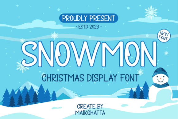 Snowmon: The Premium Script Font for Festive Web Experiences