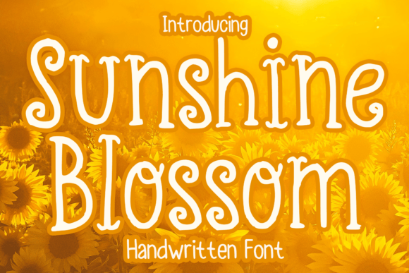 Sunshine Blossom: A Playful Handwritten Typeface for Editorial Design