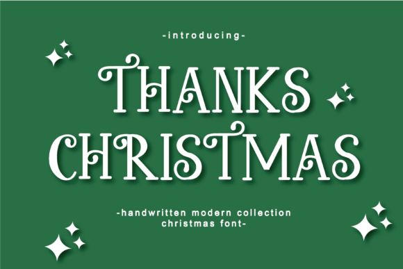 Thanks Christmas: The Playful Typeface for Festive Crafts