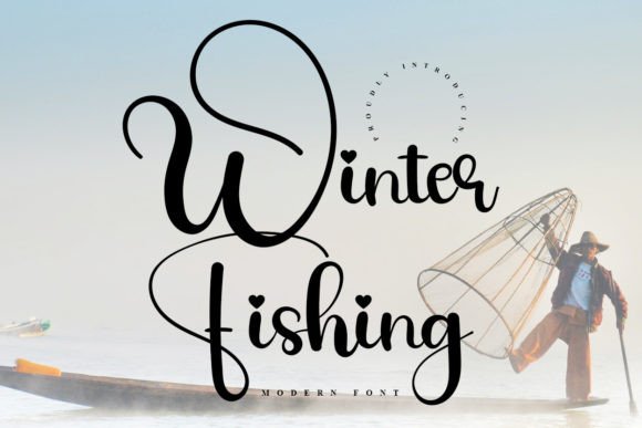Winter Fishing: The Perfect Script Font for Handmade Shop Branding