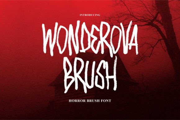 Wonderova Brush: The Spooky Typeface for Bold Editorial Design